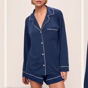 Eberjey Black and White Pajama Set